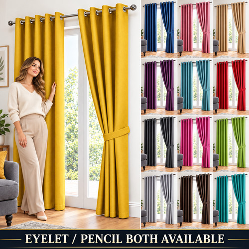 Blackout curtains thermal - blackout,
