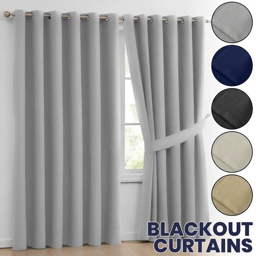 2pcs blackout curtains eyelet - curtains,