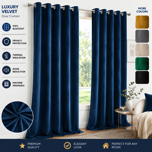 Thick heavy velvet curtains - velvet,