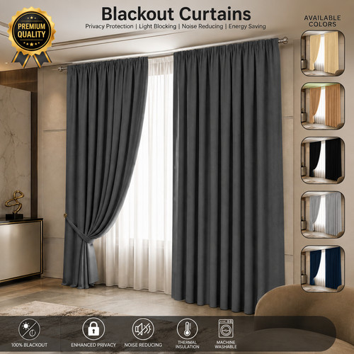 Blackout curtains thermal - curtains,