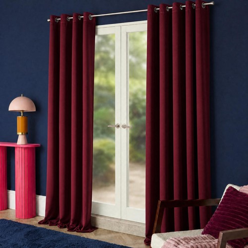 Ohs eyelet curtains pair - pair, of