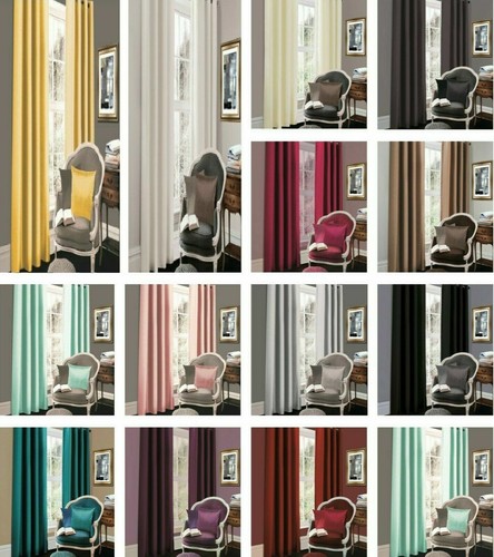 Plain blackout eyelet - plain, curtains