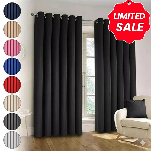 Plain blackout eyelet - eyelet, curtains