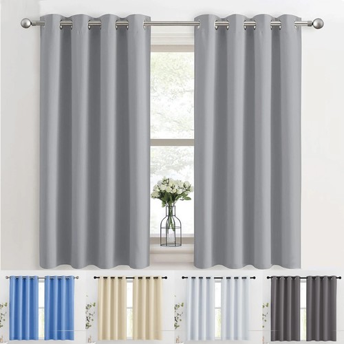 2pcs blackout curtains eyelet - 2pcs,