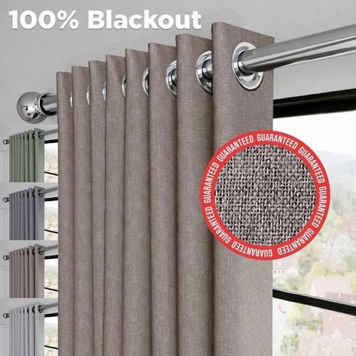 Linen style blackout curtains - style,